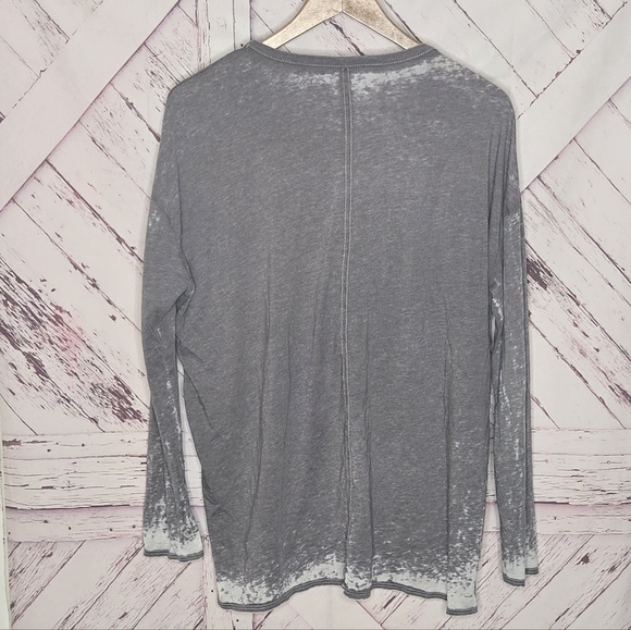 Chaser Floral Mane Horse Burntout Long Sleeve T-Shirt - Picture 4 of 4